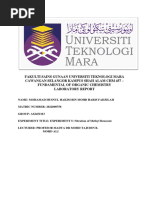 Lab Report EXP.5 CHM457 Fund. Organic Chemistry