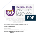 Lab Report EXP.5 CHM457 Fund. Organic Chemistry