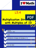 L5.4 Multiplication Strategies With Multiples of 10