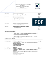 Curriculum Vitae - IngenierÃ - A en ElectrÃ Nica - SebastiÃ¡n Patricio San Martin Villegas