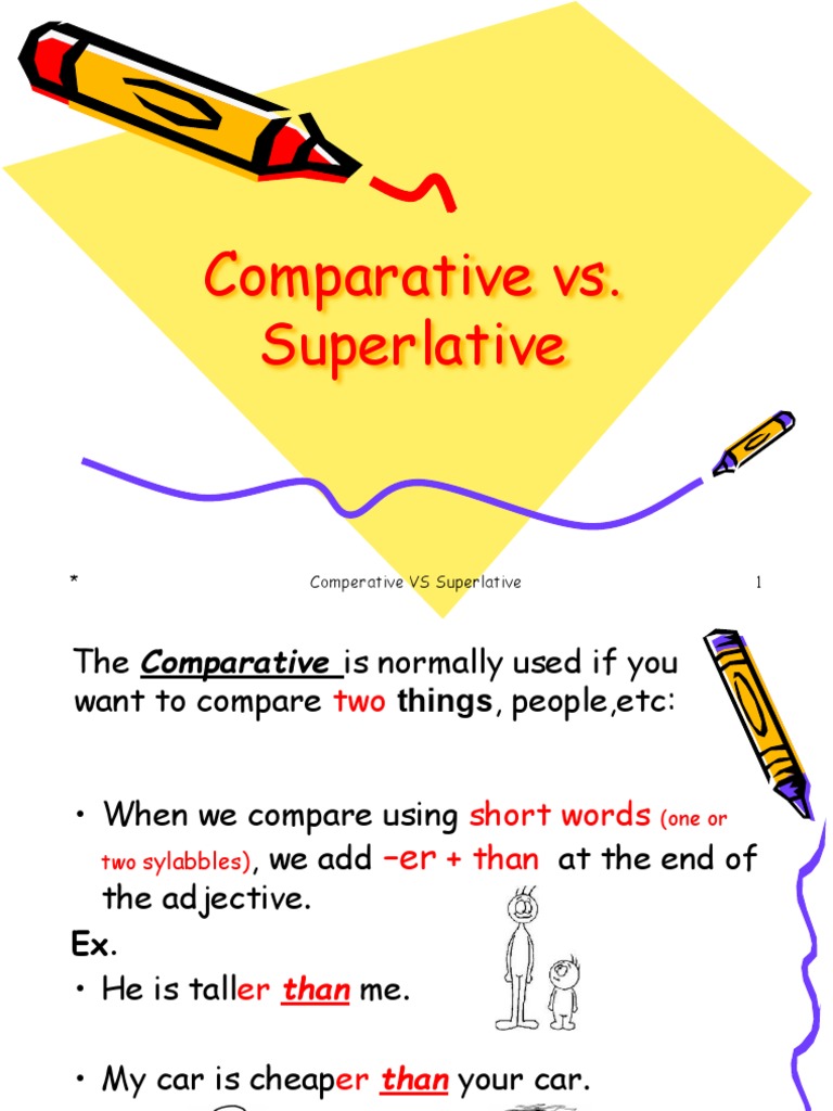 Comparative and Superlative Adjectives Guide | PDF | Adjective | Philology
