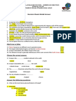 Revision Sheets Social Studeies Model Answer