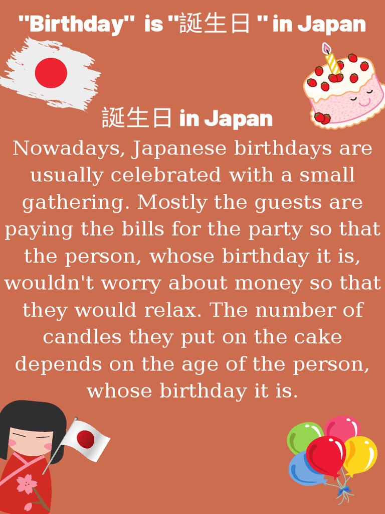 Birthdays in Japan | PDF