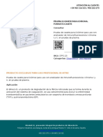 Prueba D Dimer para Ichroma Formato Casete