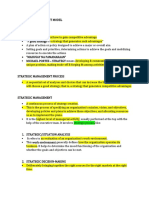 Lesson 2 - A Strategic Management Model