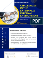 Ch. 2&3 Internal & External Environment