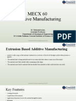 MECX 60 Additive Manufacturing: Extrusion Based Processes