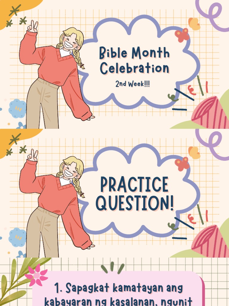 Bible Month Celebration 2nd Week Pdf