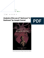 Analysis of The Use of "Darkness" in The "Heart of Darkness" by Joseph Conrad - by ANannyLoosely - Medium