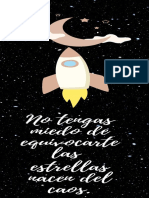 Estrellas Negro y Blanco Minimalista Separador