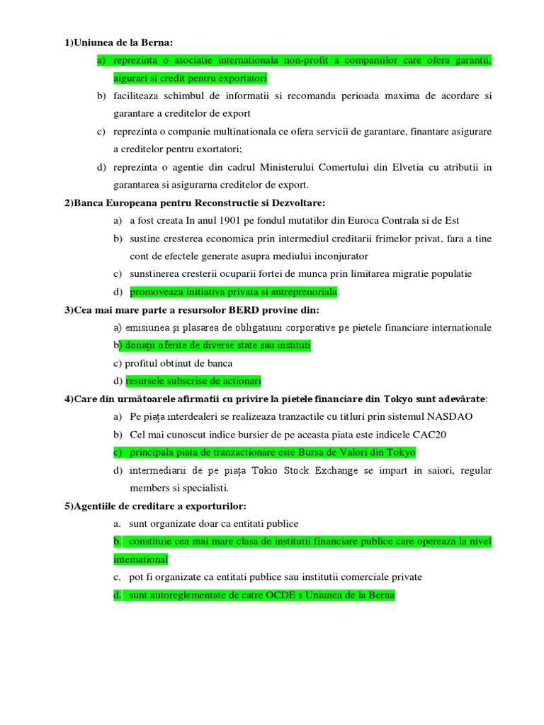 Grile Ifbi Examen | PDF