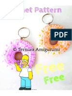 donut keychain