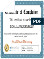 Emarketing Institute Social - Media - Marketing Certification - CERT002033452 EMI