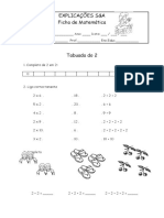 Ficha de Trabalho - Tabuada Do 2