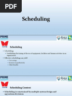 Scheduling and Sequencing