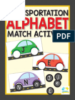 Transportation Match Alphabets Interactive Books