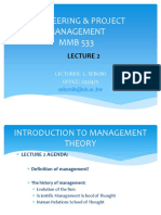 Lecture 2 - Introduction To Management