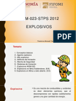 NOM 023 STPS Explosivos