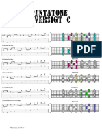 C Pentatone tabs and pattern