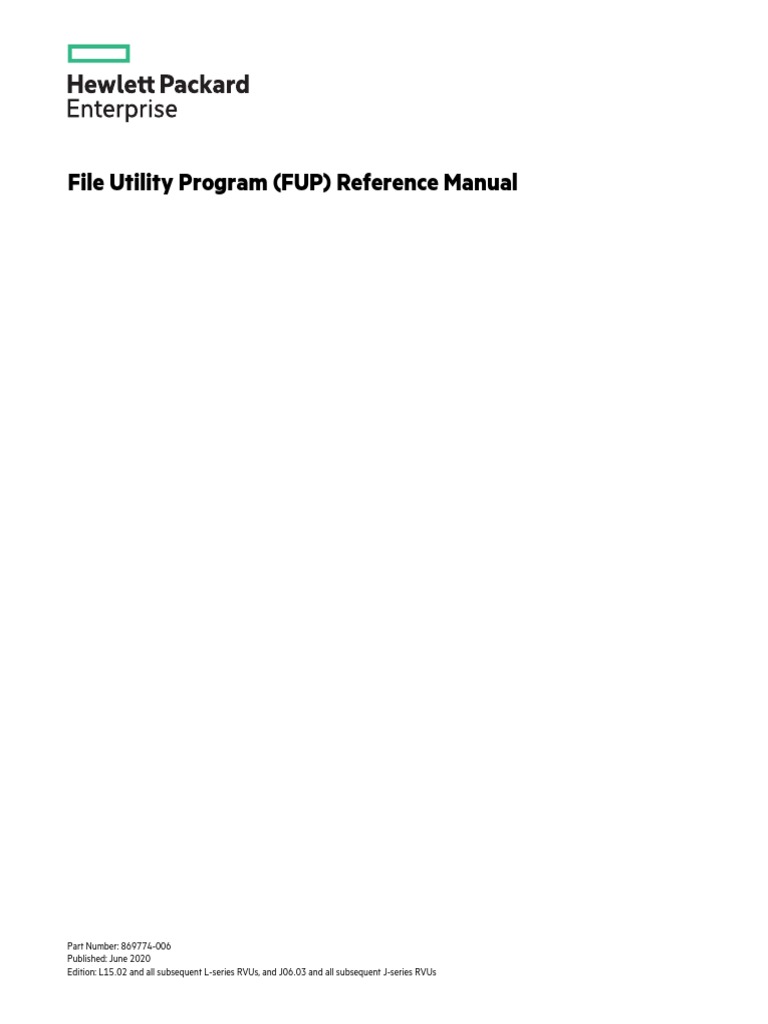 (FUP) Reference Manual | PDF | Software Engineering | System Software