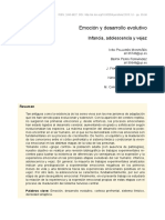 Emoción y Desarrollo Evolutivo, Infancia, Adolescencia y Vejez. Ivan Pallarés Montañés