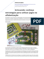 Aprender brincando: conheça estratégias para utilizar jogos na alfabetização