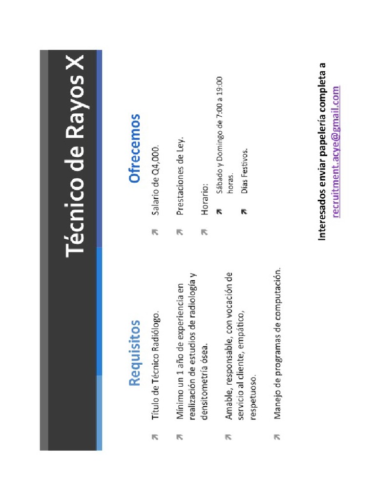 Tecnico en Rayos X | PDF