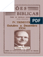 Lições Bíblicas - 1934 - 4trimestre