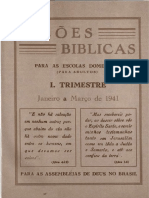 Lições Bíblicas - 1941 - 1trimestre
