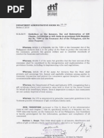 Guidelines on the Issuance, Use, Redemption of Gift Check, Certificates, Gift Cards, in accordance with RA 7394 Consumer Act of the Philippines DTI-DAO 10-04 series of 2010