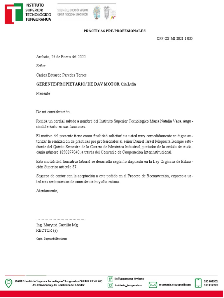 Moposita Bosque Daniel Israel Dav Motors PDF