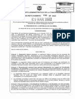 2022-03-29 Decreto 448 Docentes Institutto Pedagogico