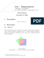 Exercícios - Trigonometria - 11C