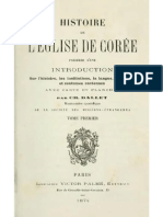 Histoire de L'église de Corée Tome 1 Texte Entier