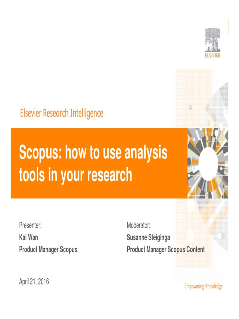 Scopus Analysis Tools for Research | PDF | Academic Journal | Citation