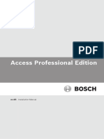 Bosch Access Software APE - 3.3 - Installation - Manual - esAR - 22749290251