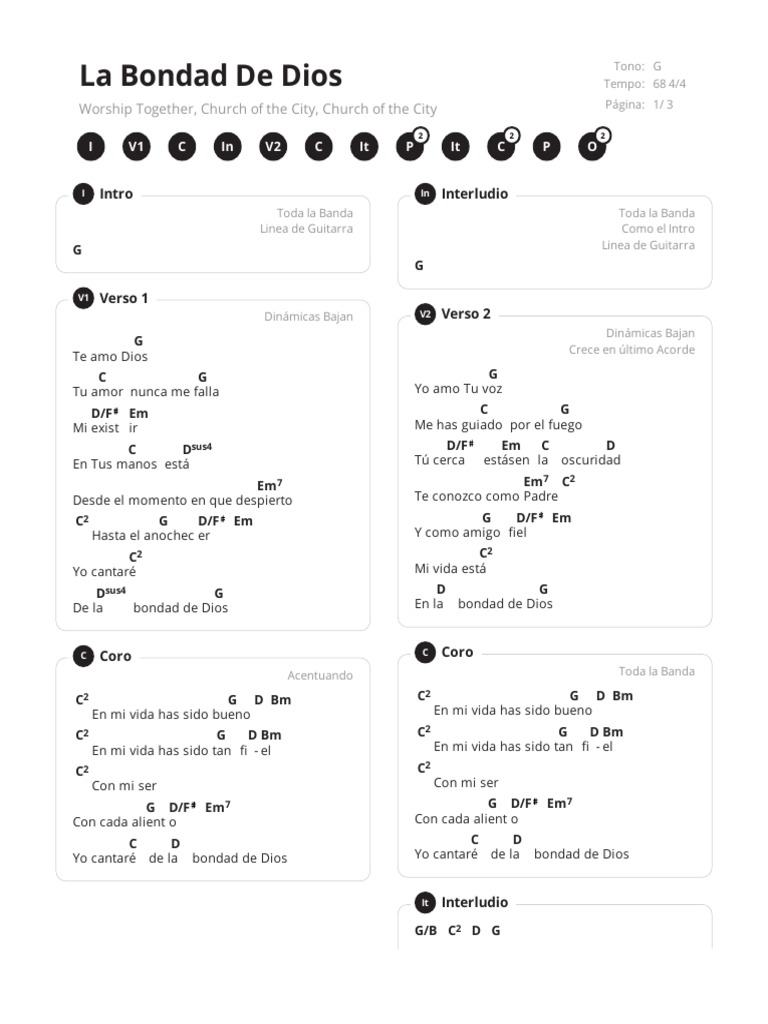 La Bondad De Dios Worship Together Church Of The City Church Of The