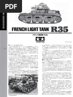 French Light Tank R35 Beiblatt