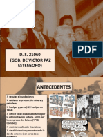 D.S. 21060: Decreto de liberalización económica de Bolivia de 1985