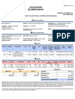 Cotización de Mercancía