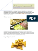 10 Piores Alimentos