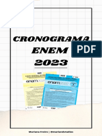 Cronograma: Enem 2023