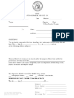 Subpoena For Deposition Attorney Form PDF