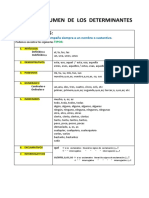 Cuadro Resumen de Los Determinantes