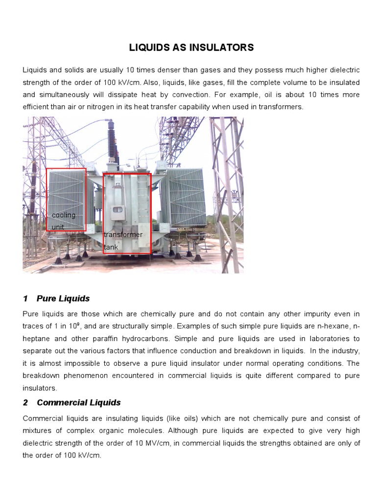 High Voltage Lecture 8 Liquid Insulators | PDF | Electrical Breakdown ...
