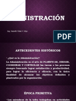 ADMINISTRACIÓN Antecedentes Históricos