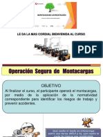 Presentación Curso Operacion Segura Montacargas 2016