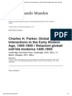 Charles H. Parker, Global Interactions ... Oni Globali Nell'Età Moderna 1400-1800