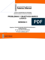 Taller de Grandes Proyectos Marco Logico Problema y Objetivos