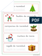 Ficha Caligrafia PDF Imprimir Dibujos Palabras Navidad